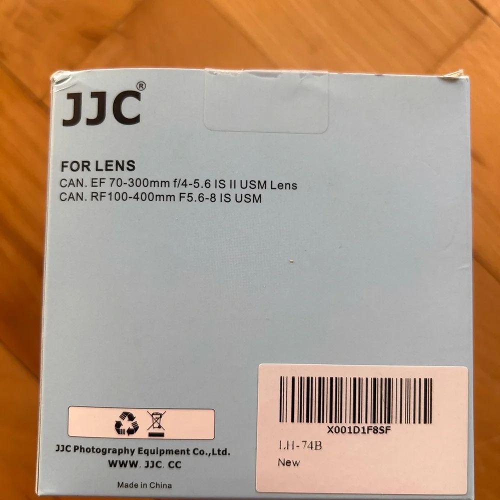 JJC LH-74B Lens Hood Used in Box